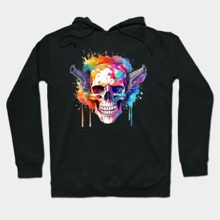 Skull With Guns Hoodie